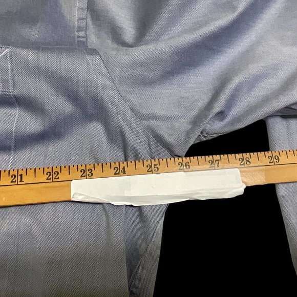 TOMMY HILFIGER Mens Regular Fit Blue Wrinkle Resistant Button Down Shirt Size XL - Picture 8 of 10